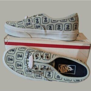 Vans USPS Postal Service Women Authentic Denim and White Eagle Rare Shoes 112025
